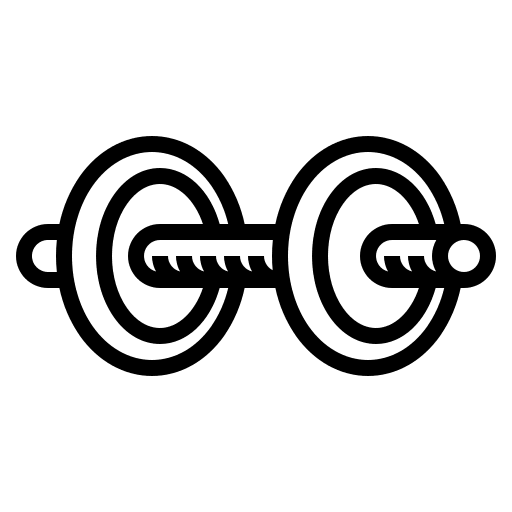 Dumbbell sportive sport weightlift icon
