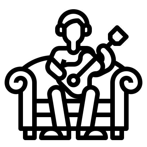 Guitar quaver musical acoustic guitar icon