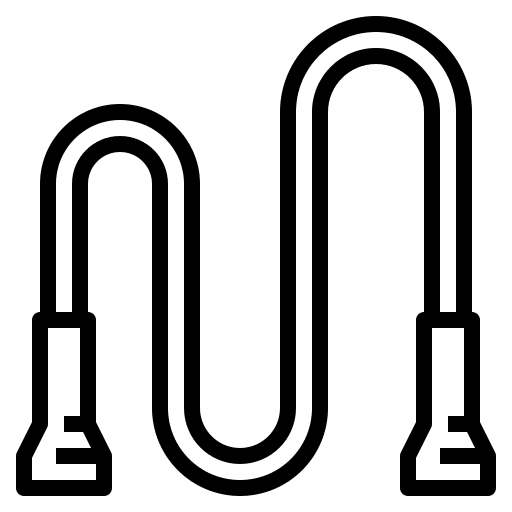 Jump rope hobbies and free time skipping rope sports and competition icon