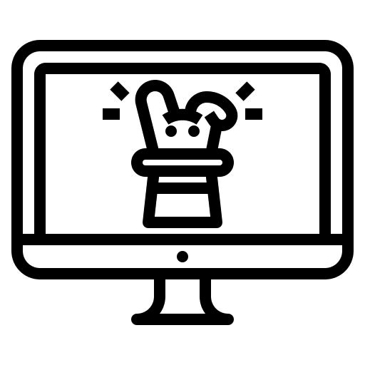 Magic magic hat animal magician icon