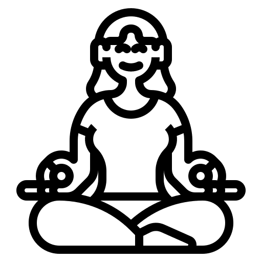 Meditation exercise meditation positive charges icon