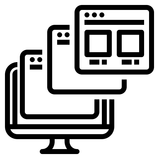 Website website monitor check list icon