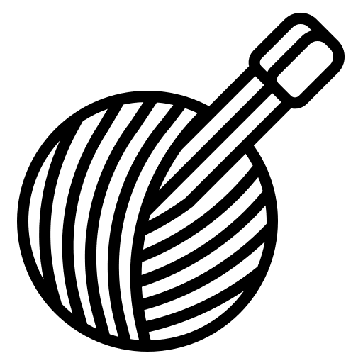 Crochet knitting crochet handcraft icon