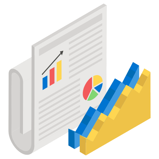Business report seo report report analysis icon