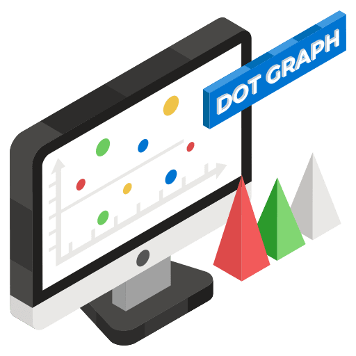 Data analysis plot data analysis scatter icon