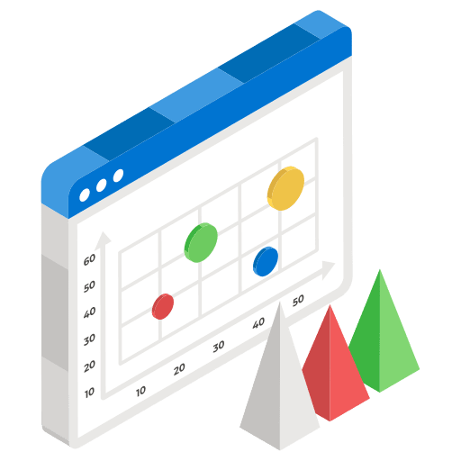 Infographic infographic bubbles chart icon
