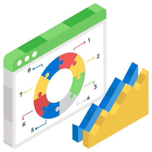 Donut chart charts business and finance finance and business icon