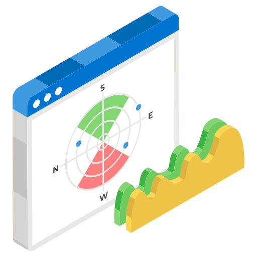 Polar polar multimedia business and finance icon