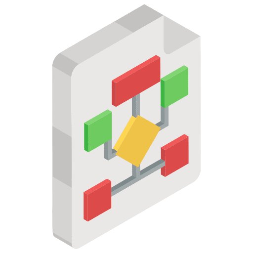 Site map website networking hierarchy icon
