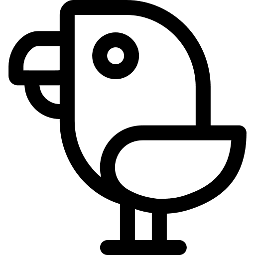 Bird nature parrot animals icon