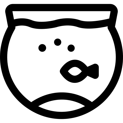 Fish bowl pet fish bowl bowl icon