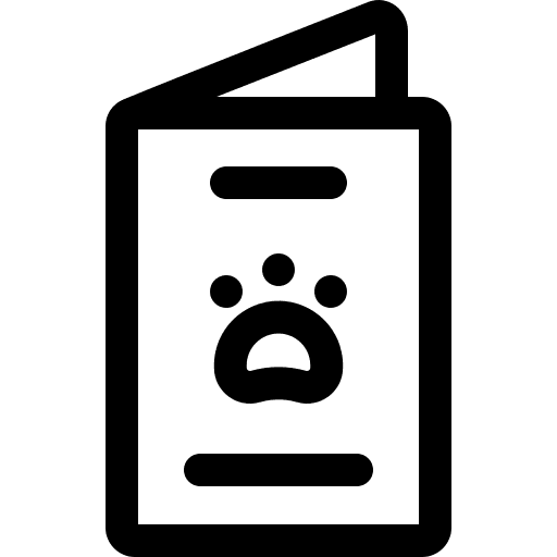 Passport files and folders travel document icon