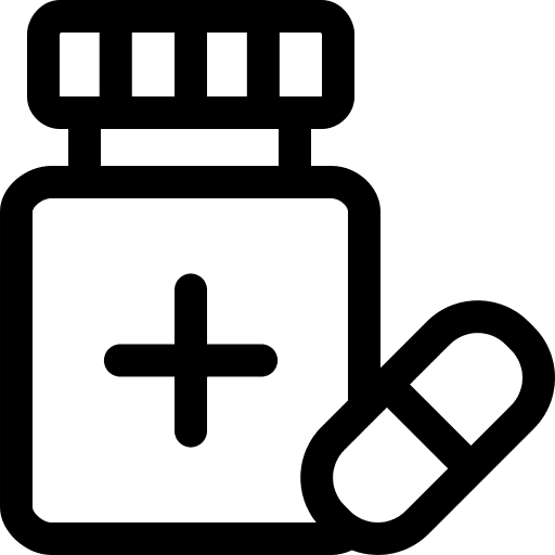 Pills capsules medicine drugs icon