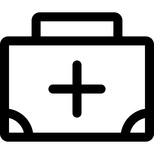 First aid kit medical healthcare animals icon