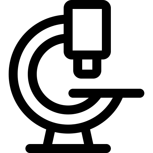 Microscope education science healthcare and medical icon