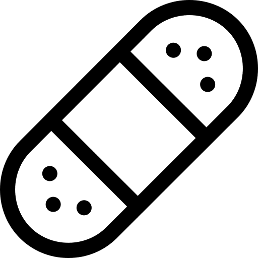 Patch plaster first aid wound icon