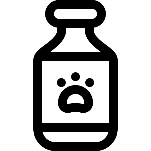 Vaccine veterinarian bottle pet icon