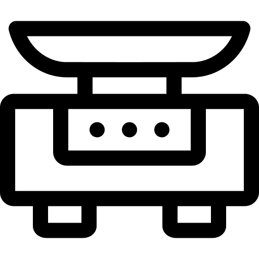 Weighing scale scale medical lab icon