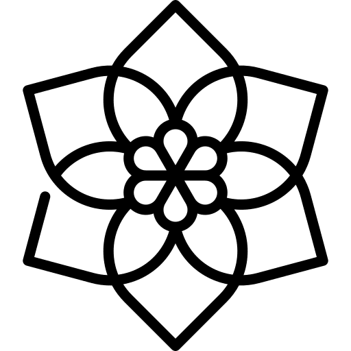 Amazon jungle petals flower icon