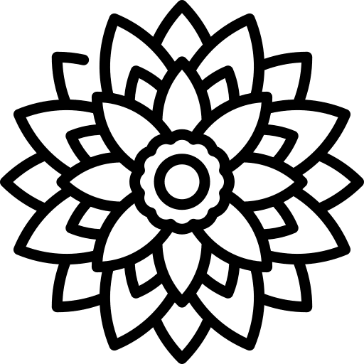 Dahlia petals flower jungle icon