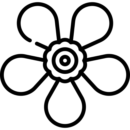 Sampaguita jungle botanical flower icon