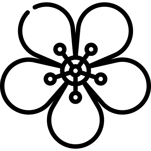 Hibiscus jungle botanical blossom icon