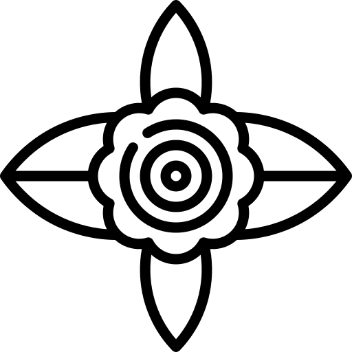 Bamboo orchid nature flower icon