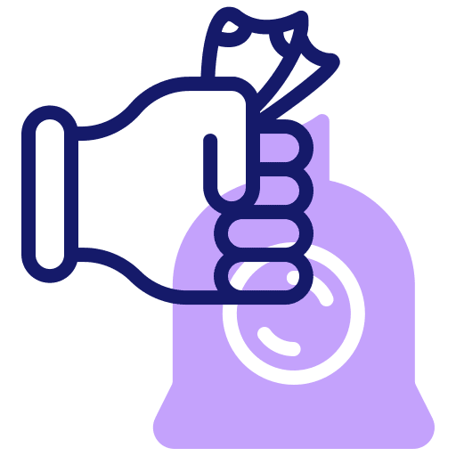 Money finance business and finance bank icon