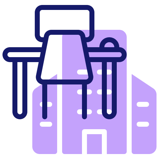 Office furnitures building furniture icon