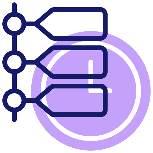 Timeline arrow business workflow icon