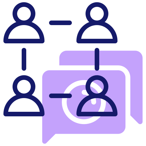 Meeting table council circular icon