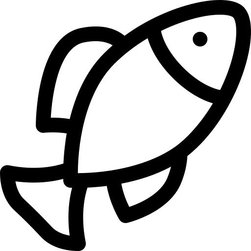 Fish aquarium animal sea life icon