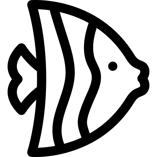 Angelfish sea life aquarium animals icon