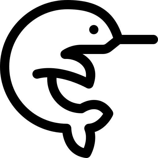 Narwhal animal sea life animals icon
