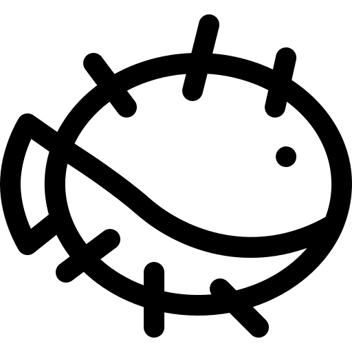 Puffer fish fish sea wild icon