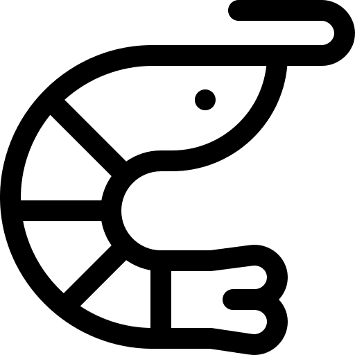 Shrimp seafood animal shrimp icon