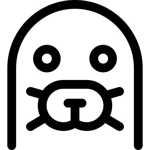 Seal zoo seal mammal icon