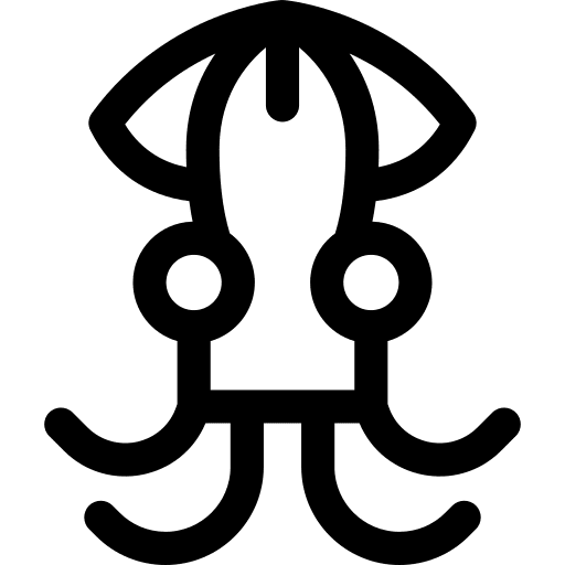 Squid animals squid aquatic icon