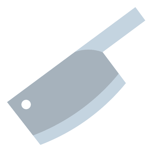 Butcher furniture and household cleaver meat icon