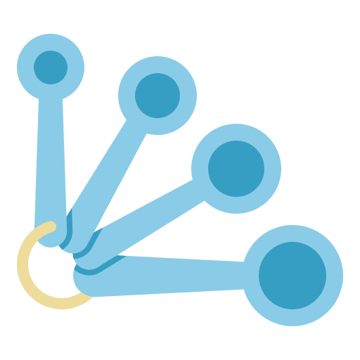 Measuring spoons furniture and household measure cooking icon