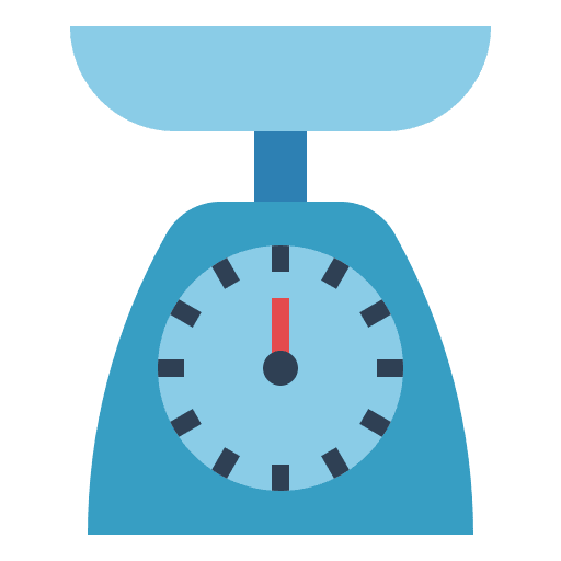 Weight furniture and household kitchen pack control icon