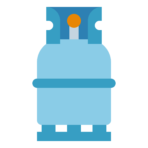 Gas industry gas cylinder icon