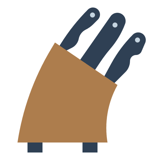 Knife block blocks knifes cook icon