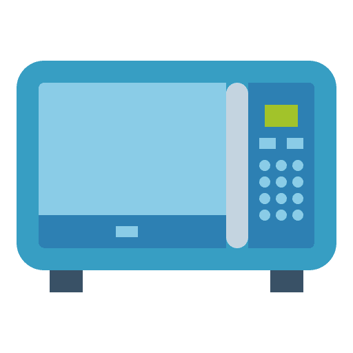 Microwave furniture and household cook microwave oven icon