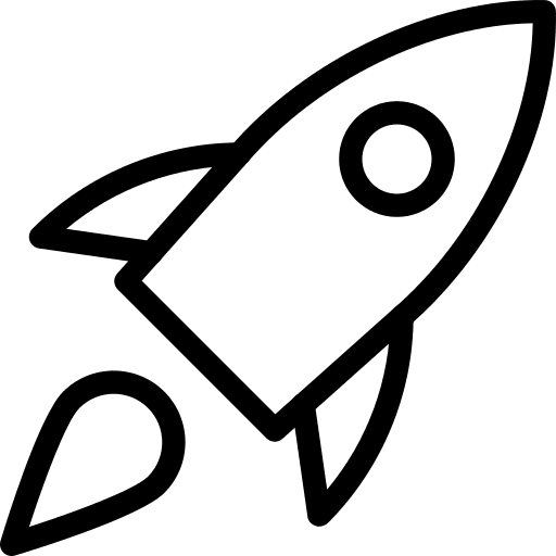 Rocket booster ship speed icon