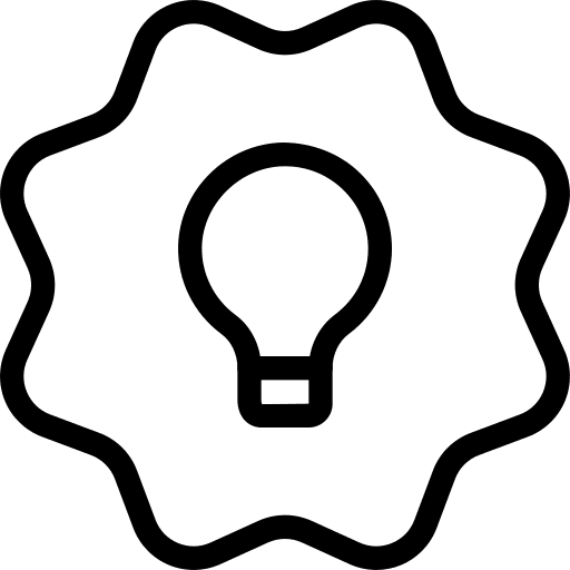 Sticker bulb project sticker icon