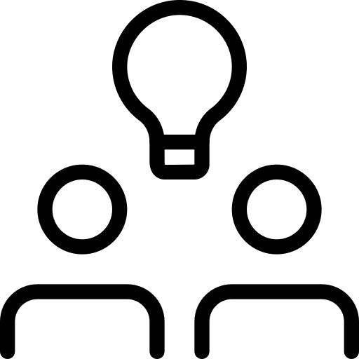 Bulb idea education share icon