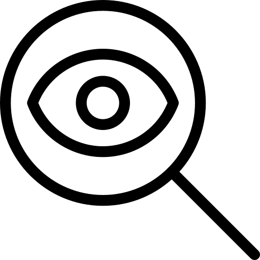 View browser magnifying glass web icon