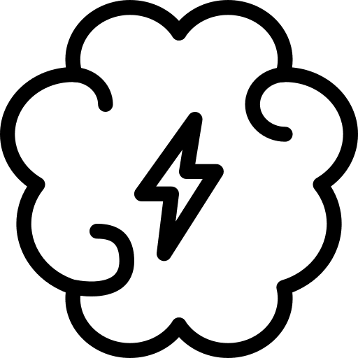 Flash electric bolt business and finance icon