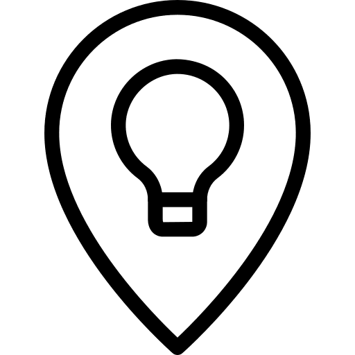 Location light lamp project icon